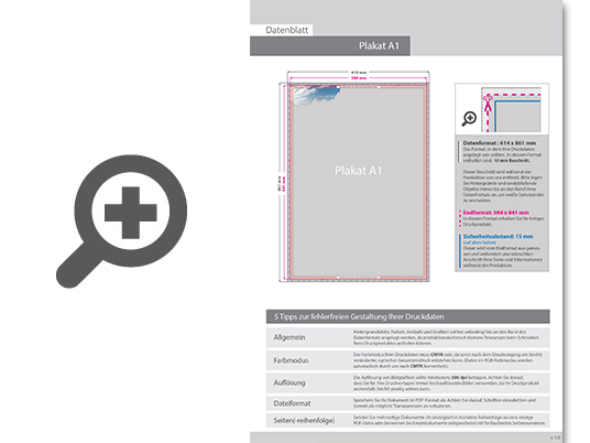 Product Bild kundenstopper_standard_din_a1__32mm_rahmen__gehrungsecken__mit_plakaten